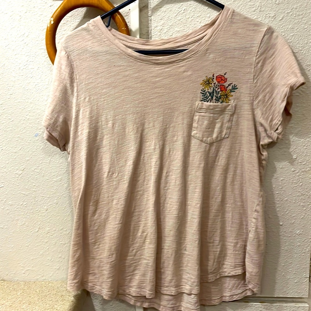 old navy - tan, t - shirt, medium, soft material